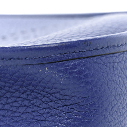 Hermes Taurillon Clemence Evelyne TPM Bleu Electrique Black 8 of 9