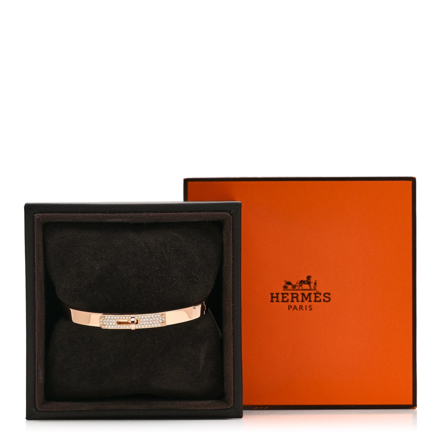 18K Rose Gold Diamond PM Kelly Pave Bracelet SH