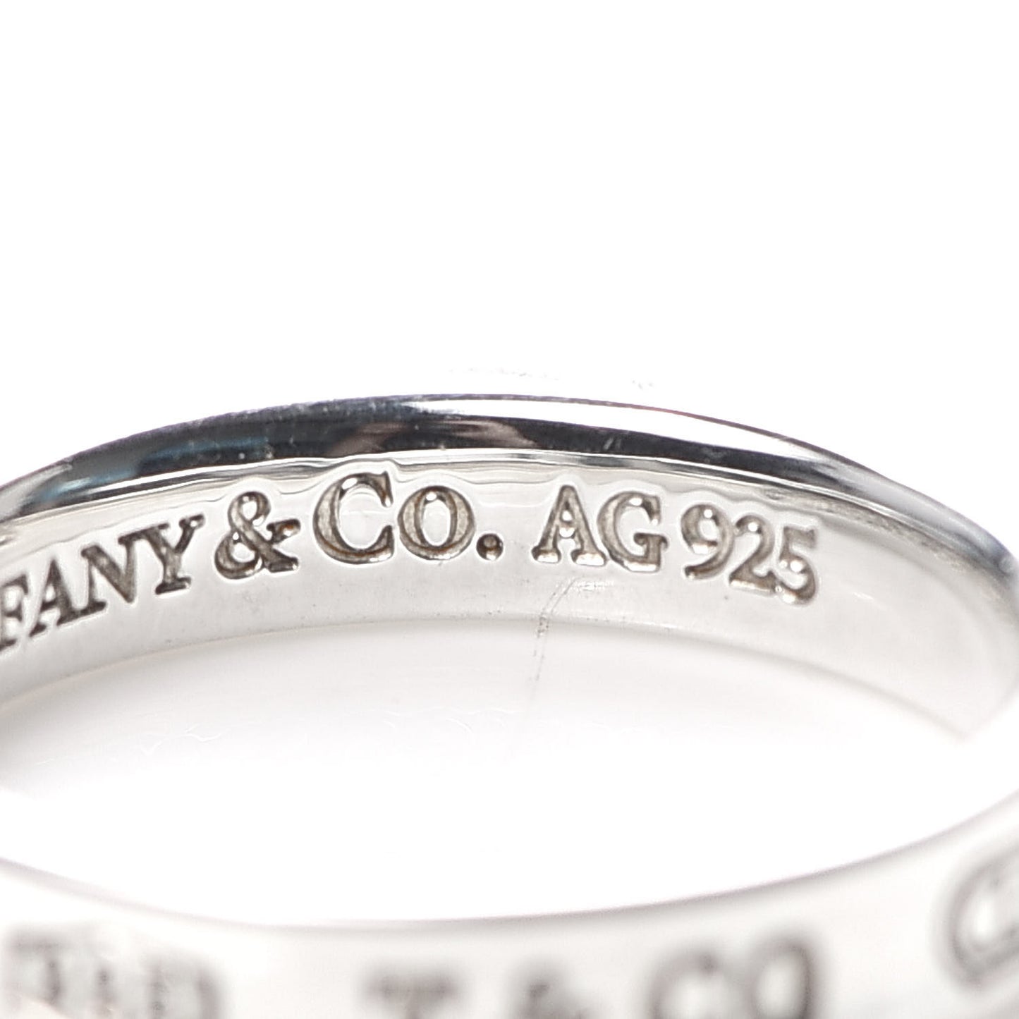 Sterling Silver Narrow 1837 Band Ring 54 7