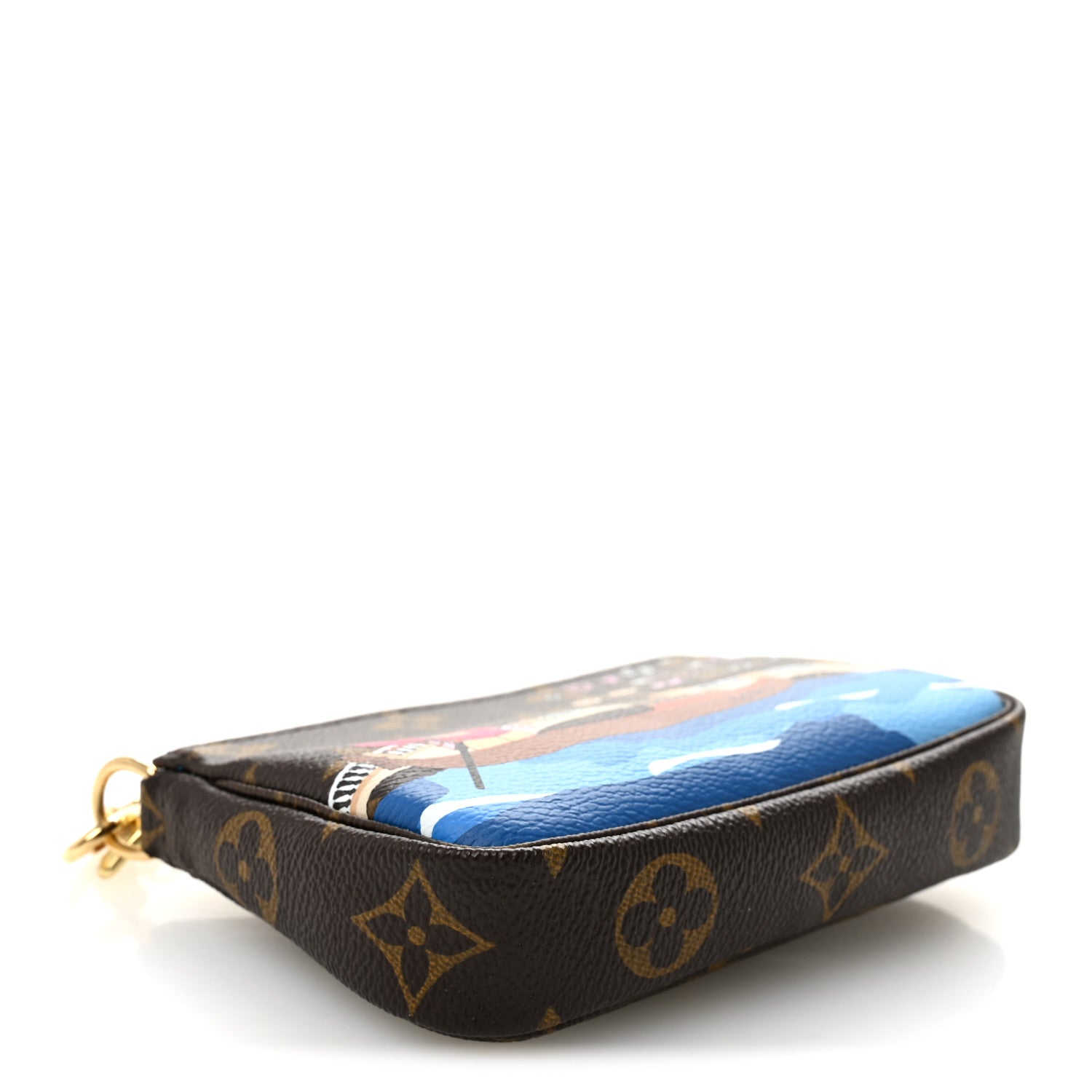 Louis Vuitton Monogram 2019 Christmas Animation Mini Venice Pochette Accessories Blue 4 of 7