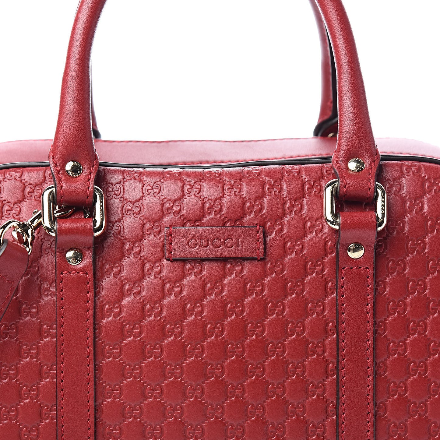 Soft Microguccissima Medium Crossbody Bag Rosso