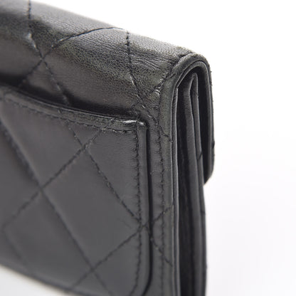 Chanel Lambskin Quilted Flap Card Holder Wallet Black 13 of 13