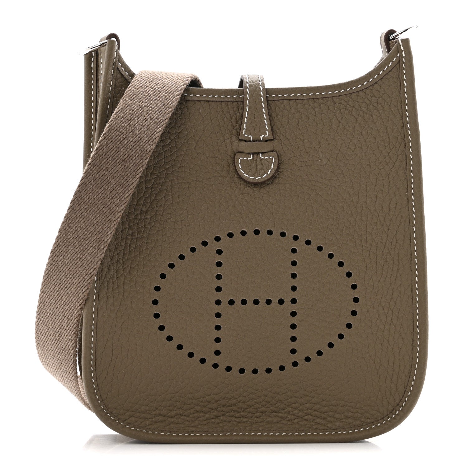 Hermes Taurillon Clemence Evelyne TPM Etoupe 1 of 13