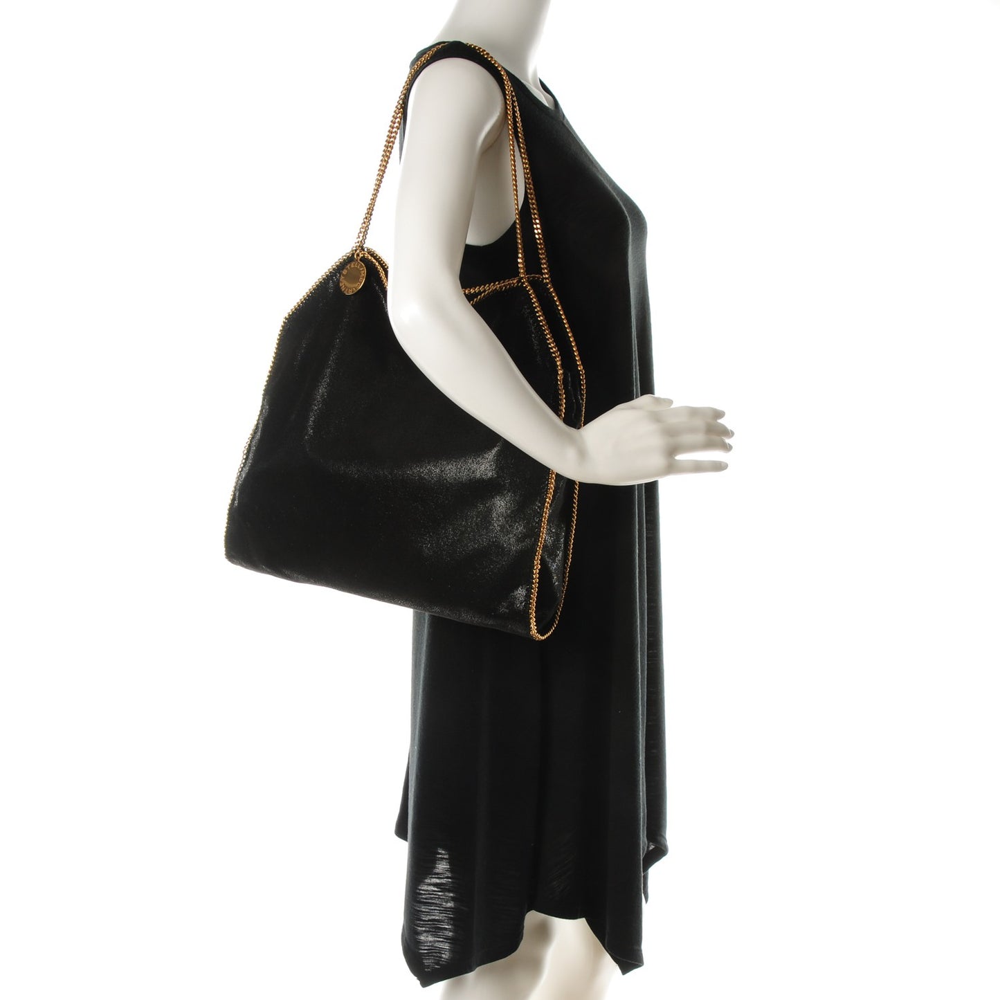 Shaggy Deer Small Falabella Tote Black