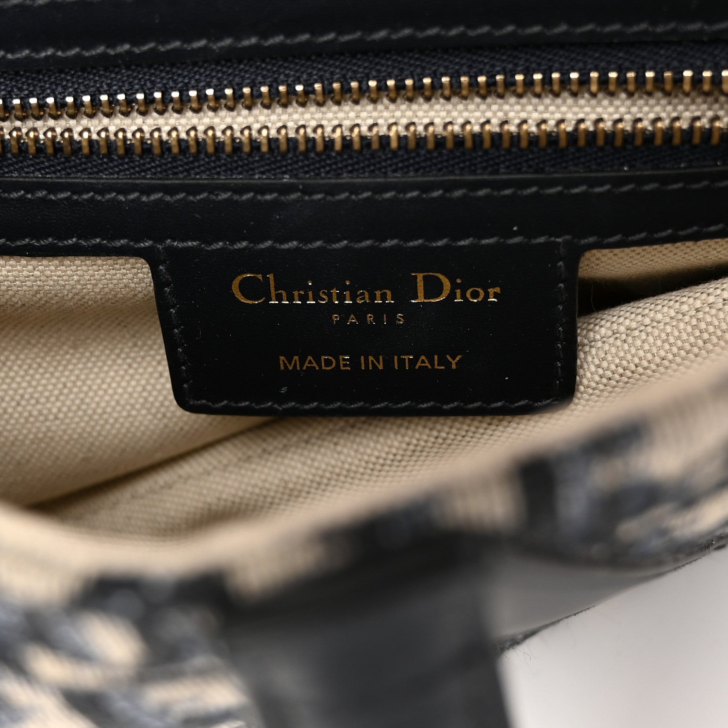 Christian Dior Oblique Saddle Bag Blue 6 of 12