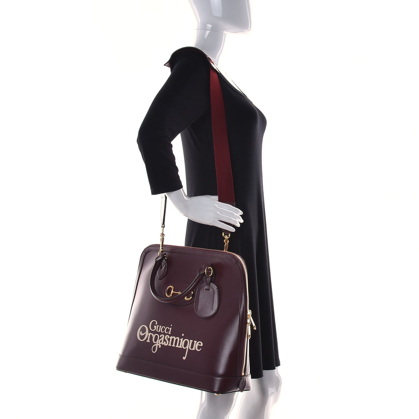Calfskin Orgasmique Horsebit 1955 Duffle Bag Brown