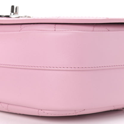 Chanel Calfskin Stitched Small Ring My Bag Flap Crossbody Pink 9 of 10
