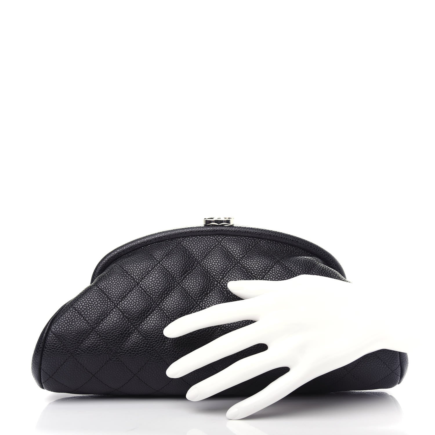 Chanel Caviar Quilted Timeless Clutch Black 2 of 8