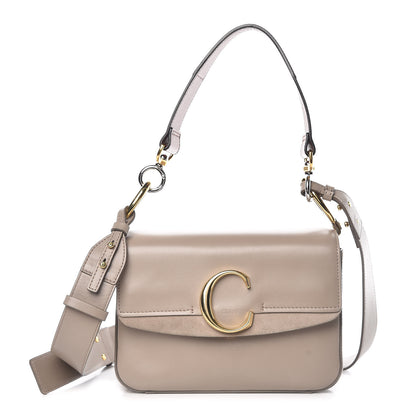 Chloe Calfskin Small C Double Carry Motty Grey 1 of 8
