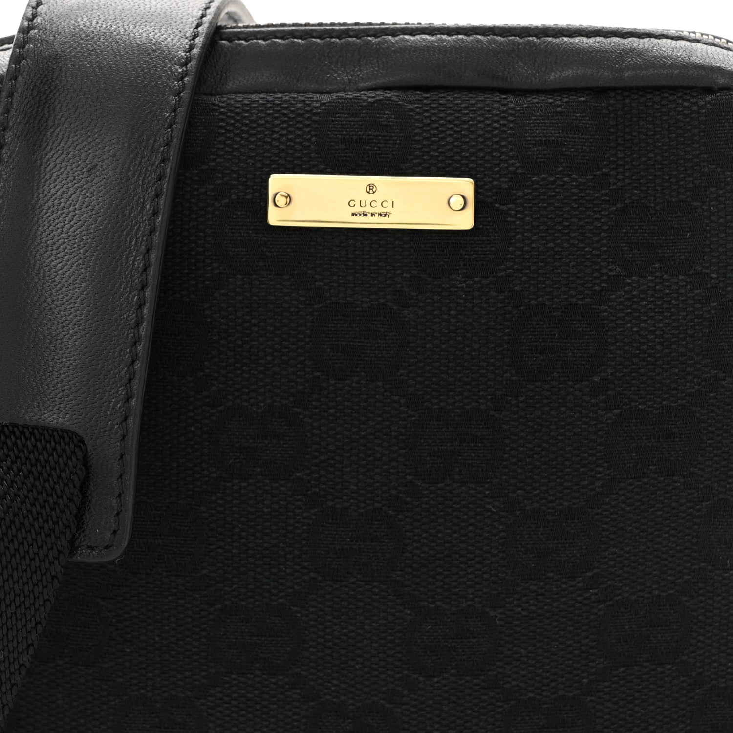 Gucci Monogram Crossbody Bag Black 8 of 10