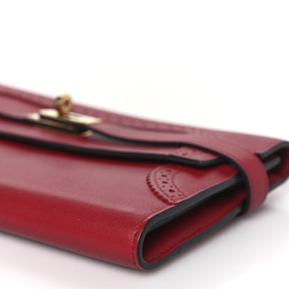 Hermes Swift Ghillies Kelly Longue Wallet Rouge Grenat 8 of 8