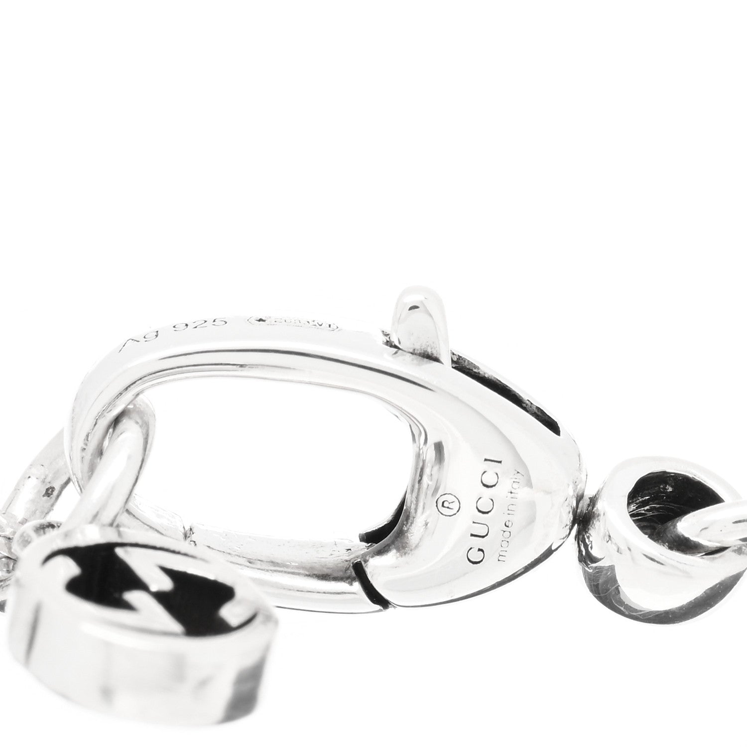 Gucci Sterling Silver Double G Key Bracelet 3 of 4