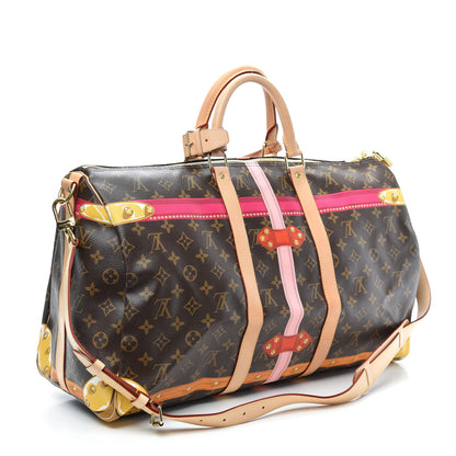 Louis Vuitton Monogram Summer Trunks Keepall Bandouliere 50 2 of 8