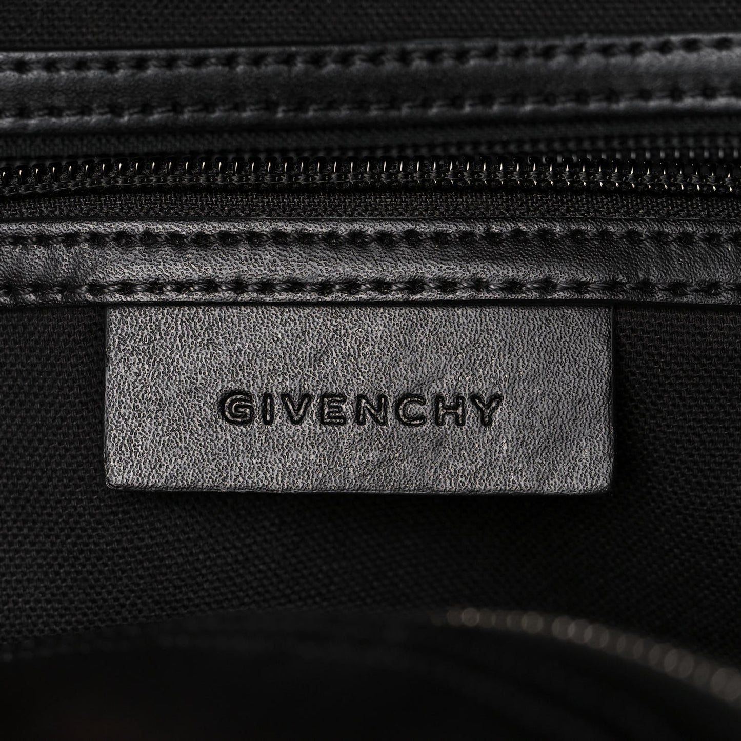 Calfskin Star Backpack Black White