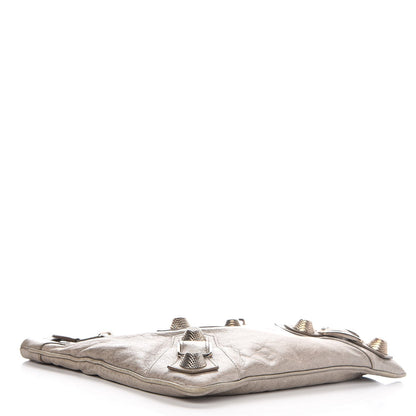 Balenciaga Agneau Giant 21 Gold Hardware Flat Handle Clutch Taupe 4 of 9