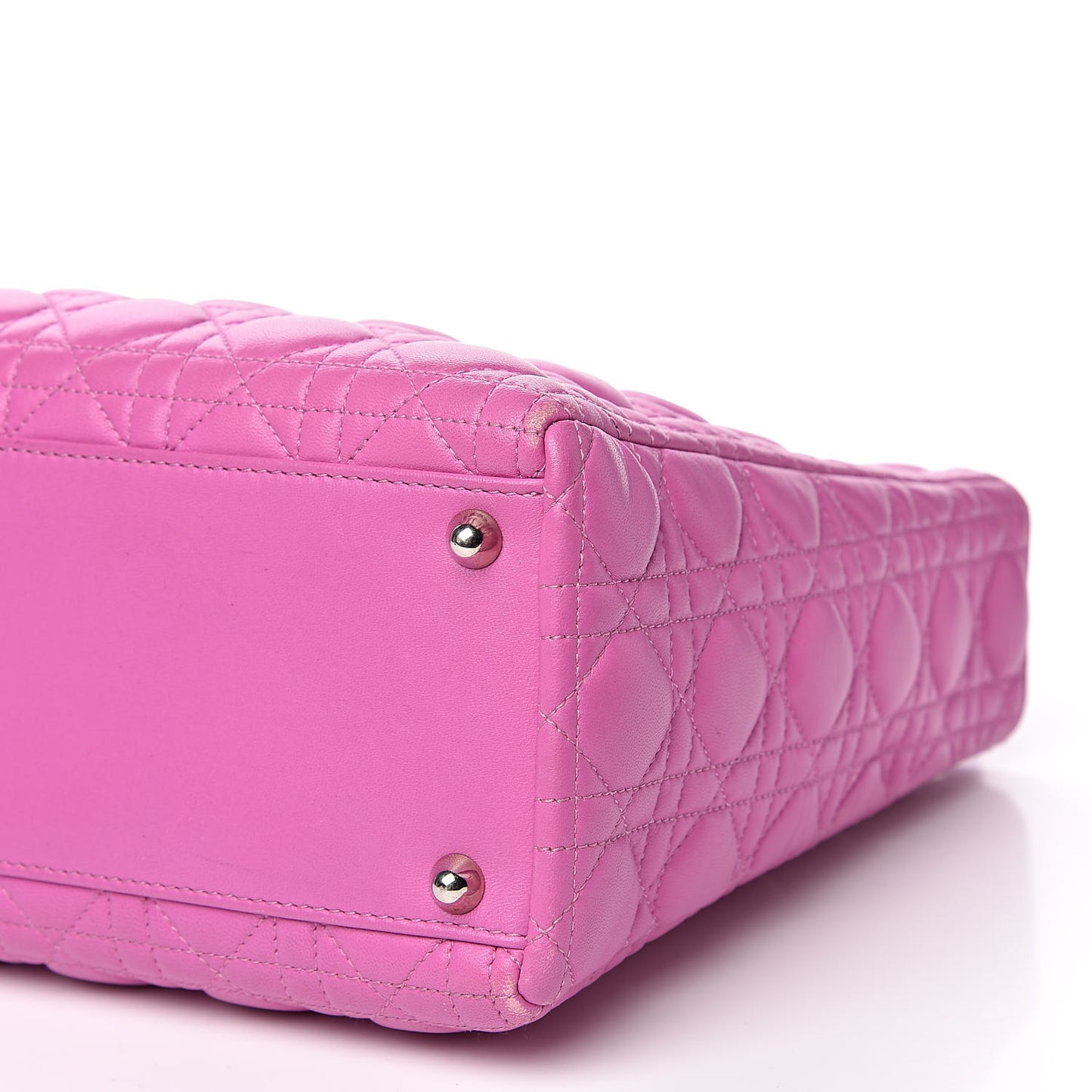 Lambskin Cannage Large Lady Dior Pink