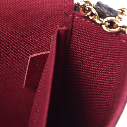 Louis Vuitton Monogram Pochette Felicie Chain Wallet Fuchsia 18 of 23