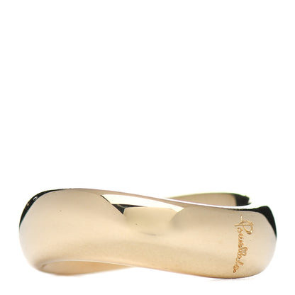 Pomellato 18K Yellow Gold 6mm Curved Wedding Band Ring 53 6.25 3 of 4