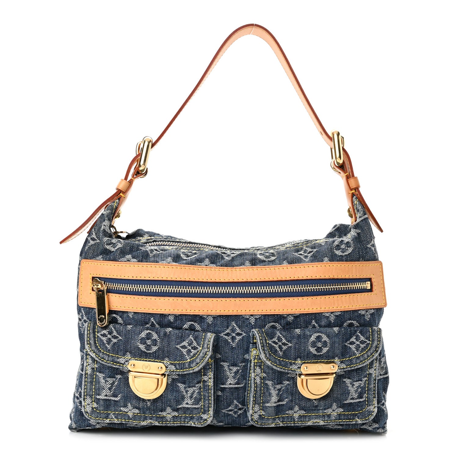 Louis Vuitton Monogram Denim Baggy PM Blue 1 of 10