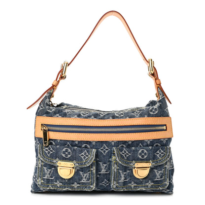 Louis Vuitton Monogram Denim Baggy PM Blue 1 of 10