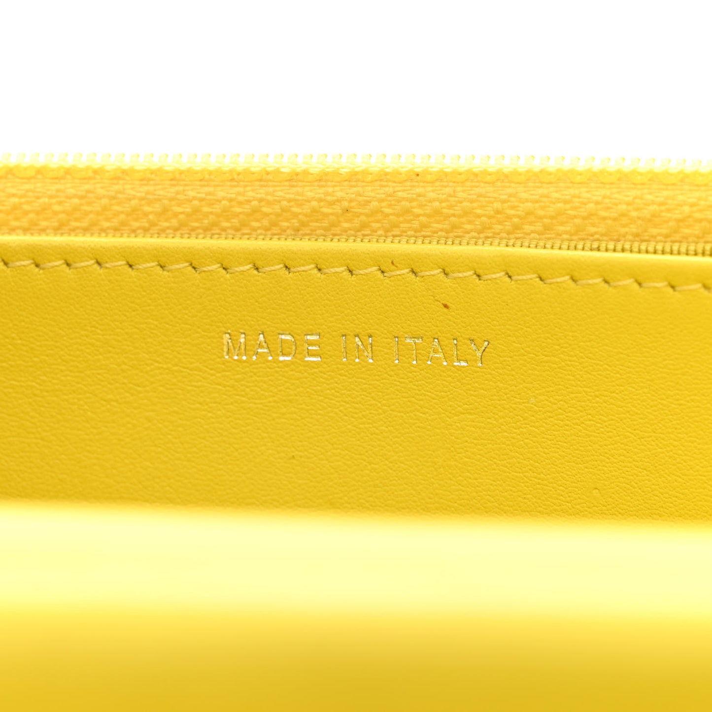 Velvet Quilted Wallet On Chain WOC Yellow