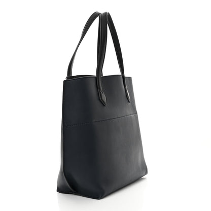 Fendi Vitello All In Shopper Tote Navy Black 3 of 10