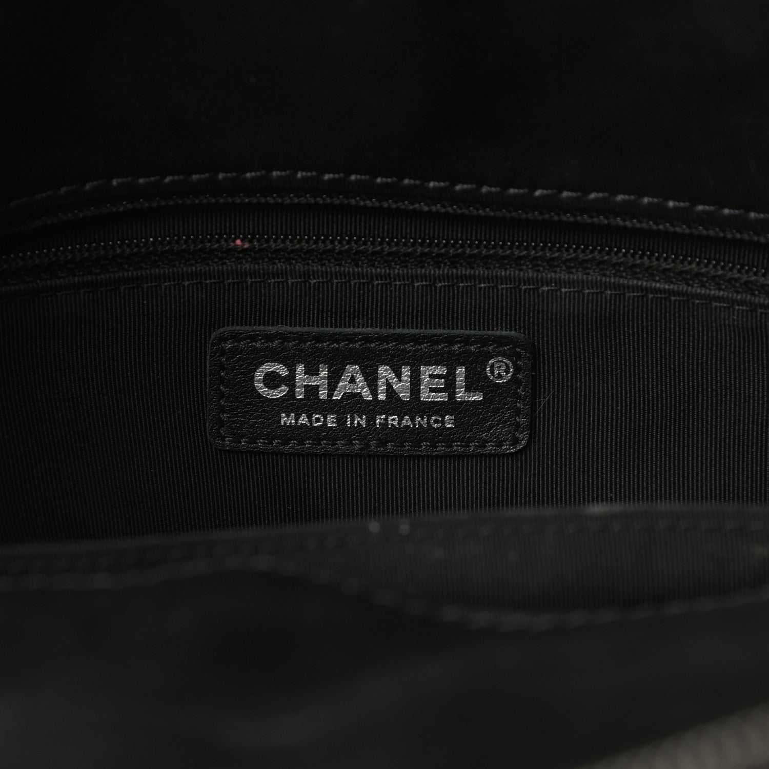 Chanel Lambskin Chevron Quilted Shoulder Bag Black 6 of 14