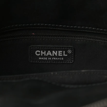 Chanel Lambskin Chevron Quilted Shoulder Bag Black 6 of 14