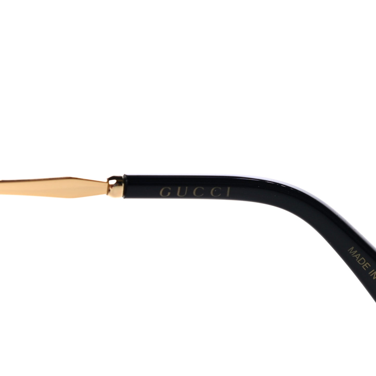 Metal Square Frame GG0593SK Sunglasses Gold Black