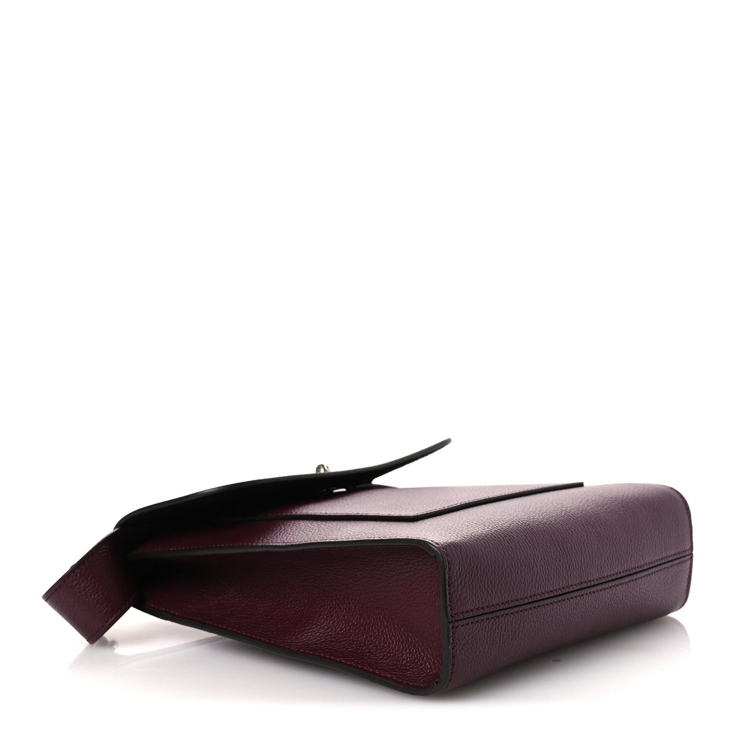 Small Classic Grain Calfskin Antony Messenger Crossbody Black Cherry