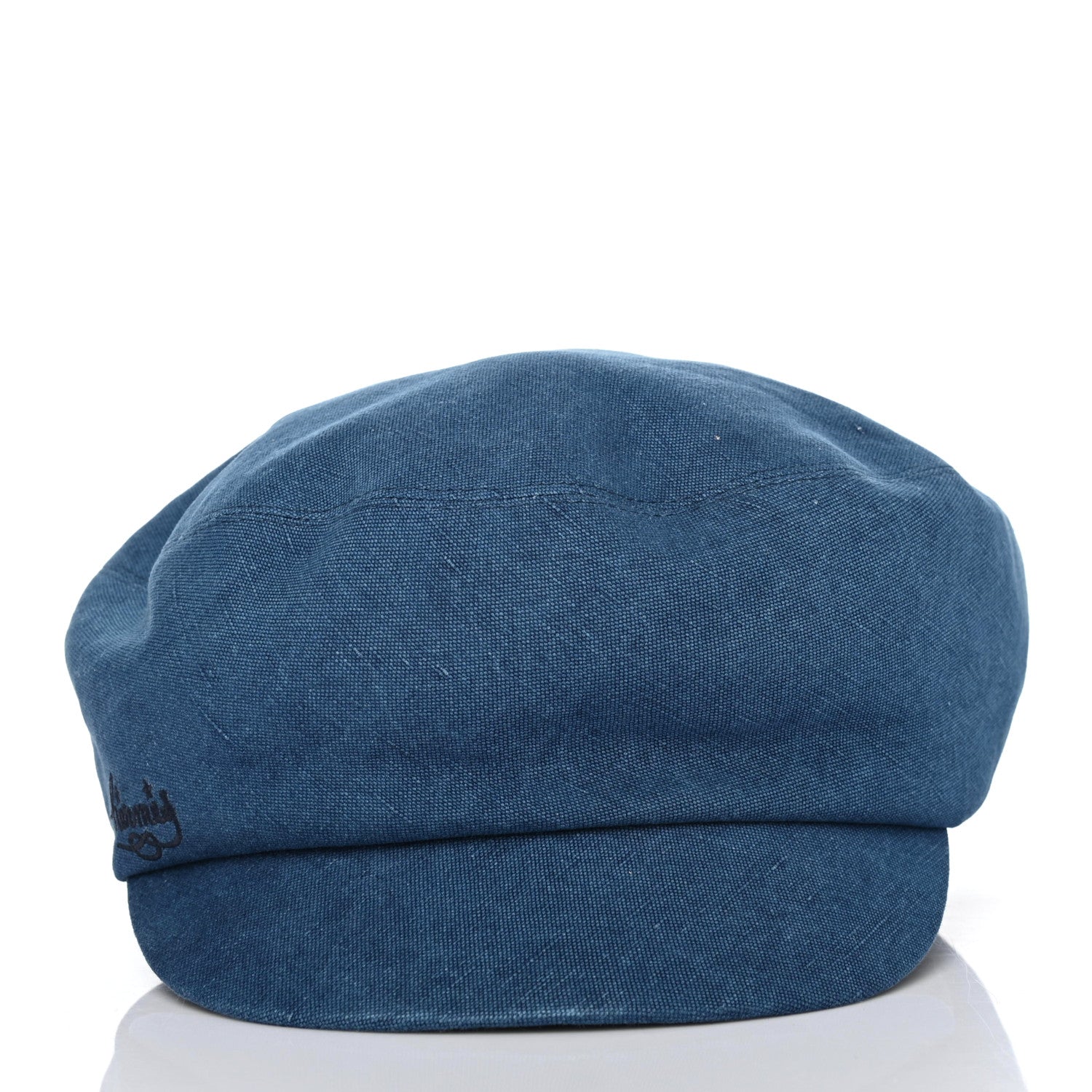Hermes Linen Paola Cap 57 Indigo 2 of 4