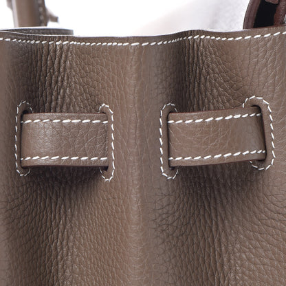 Hermes Taurillon Clemence Birkin 35 Etoupe 26 of 36