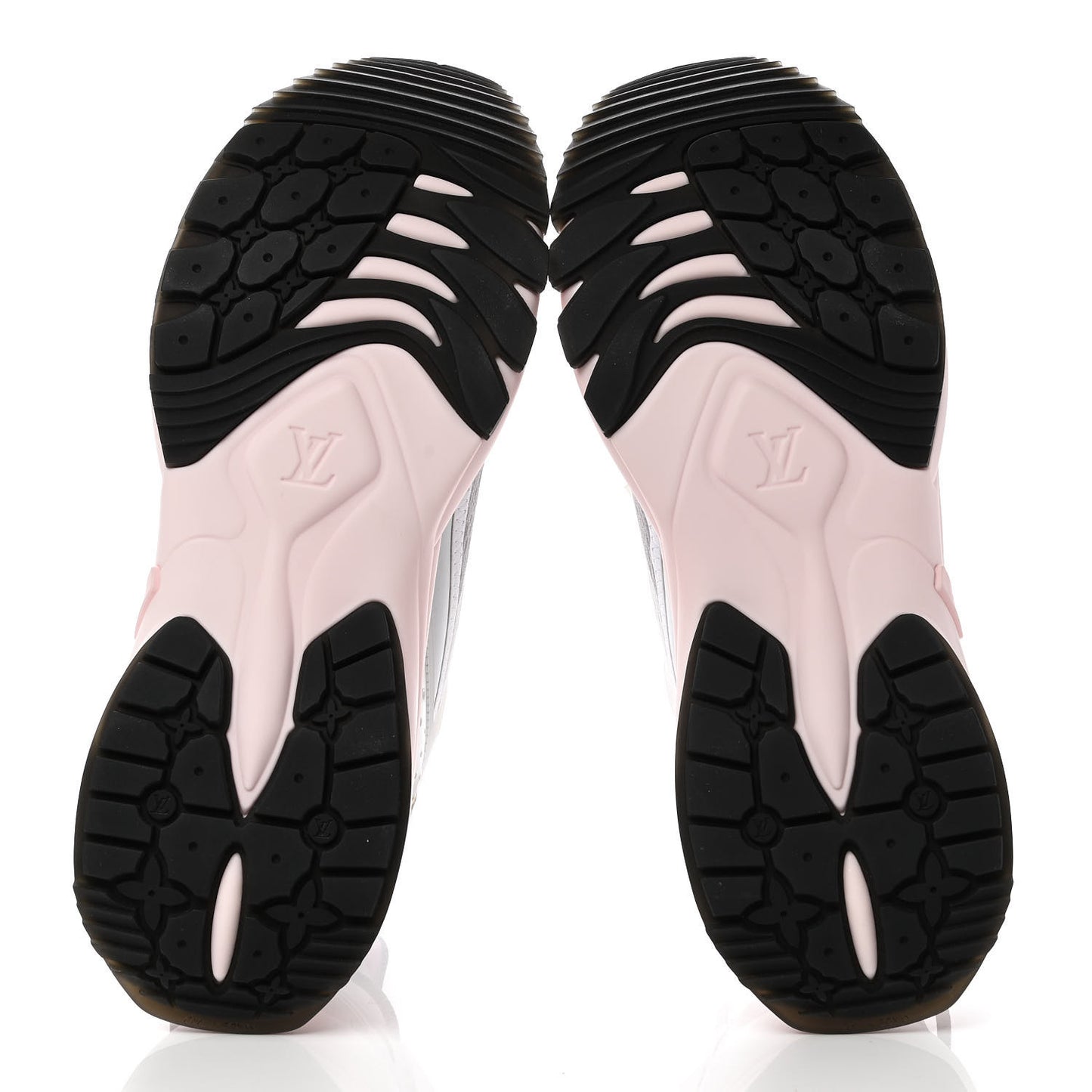 Mix Materials Suede Calfskin Run 55 Sneakers 40 Pink