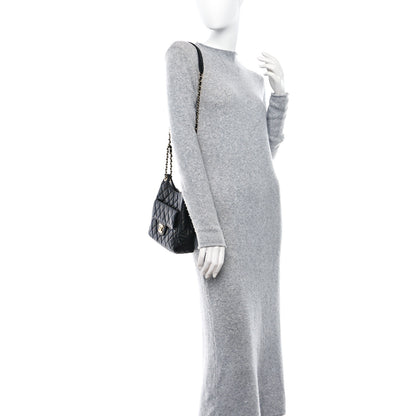 Chanel Caviar Quilted Wavy CC Hobo Black 2 of 13