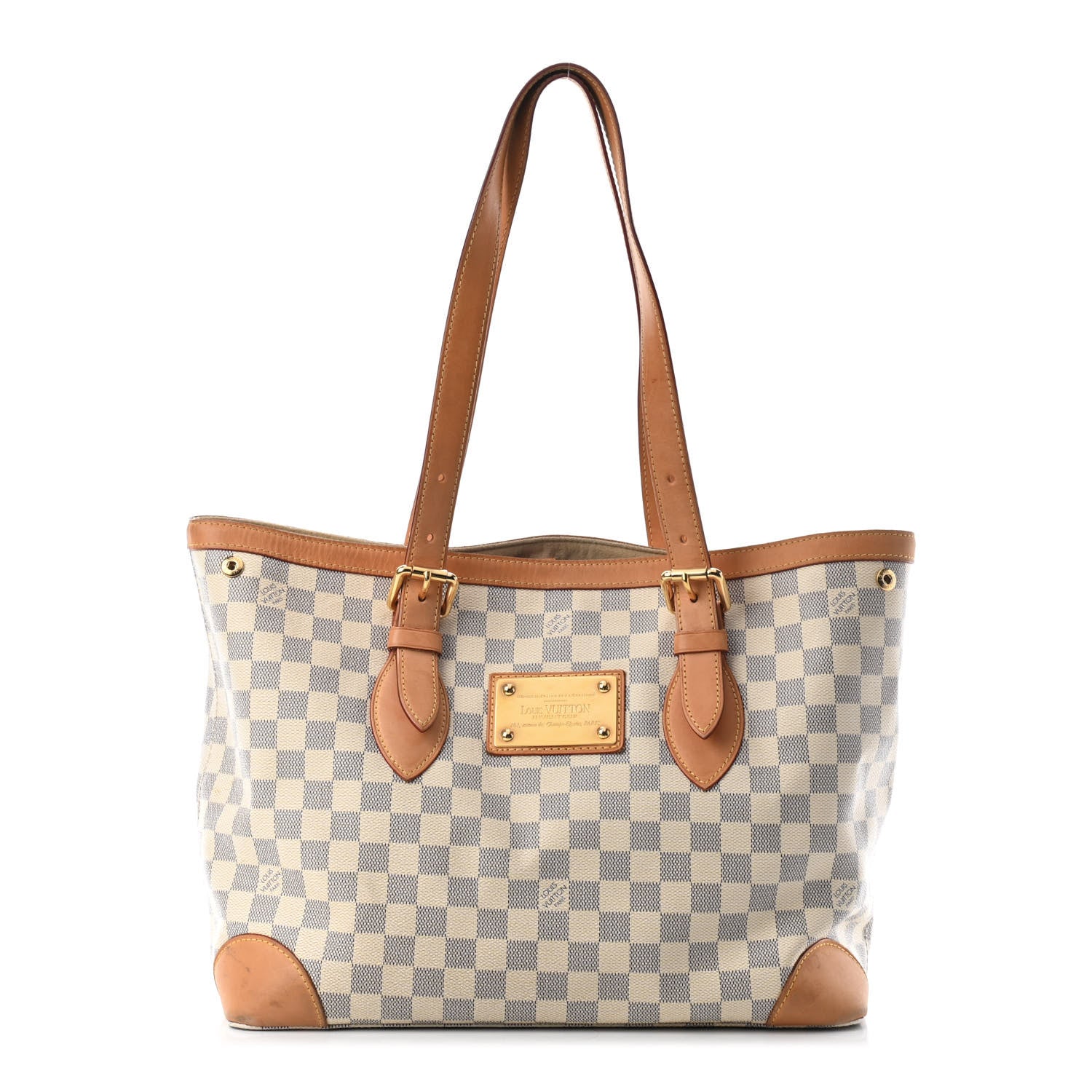 Louis Vuitton Damier Azur Hampstead MM 1 of 9