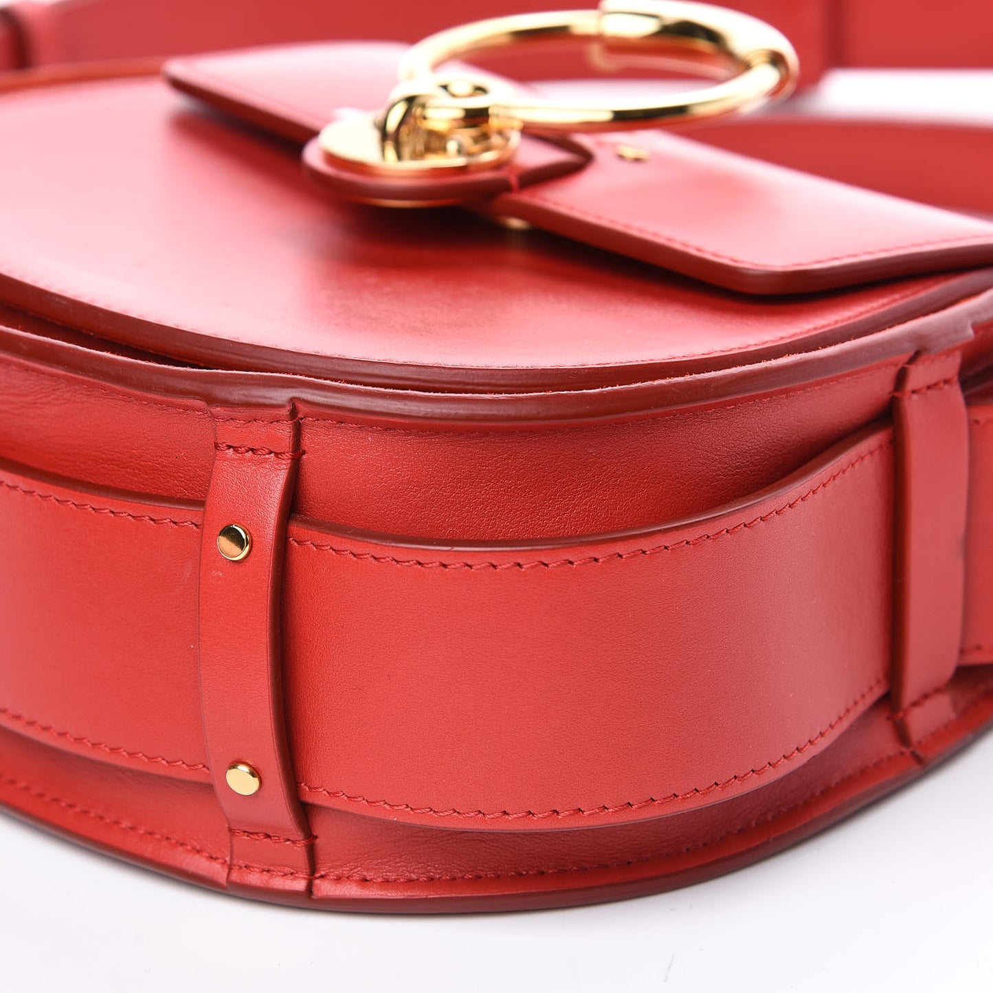 Calfskin Small Tess Bag Plaid Red