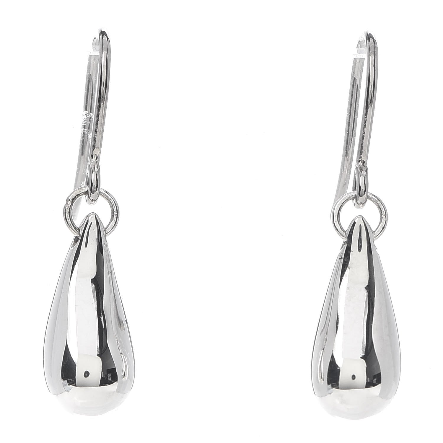 Tiffany Sterling Silver Elsa Peretti Teardrop Earrings 1 of 4