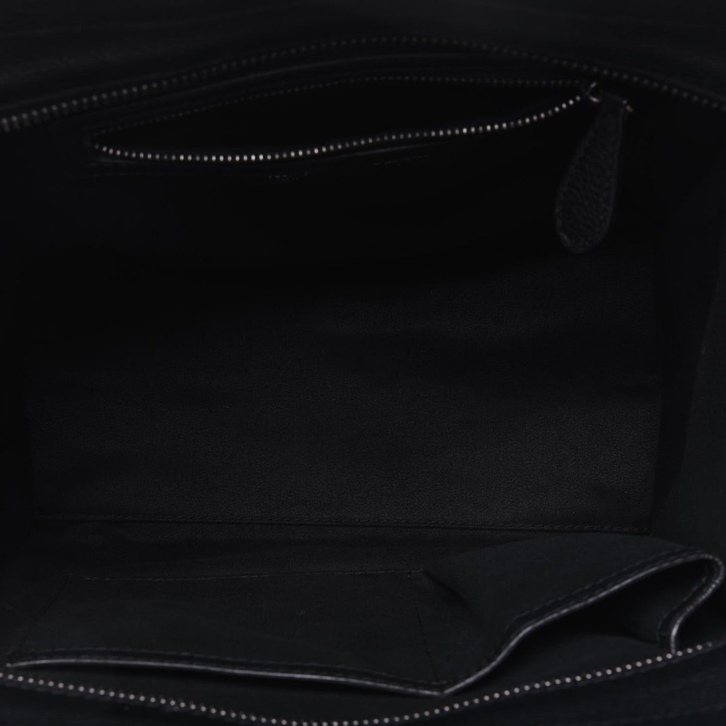 Drummed Calfskin Micro Luggage Black