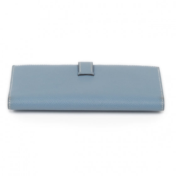 Epsom Leather Bearn Wallet Blue Jean