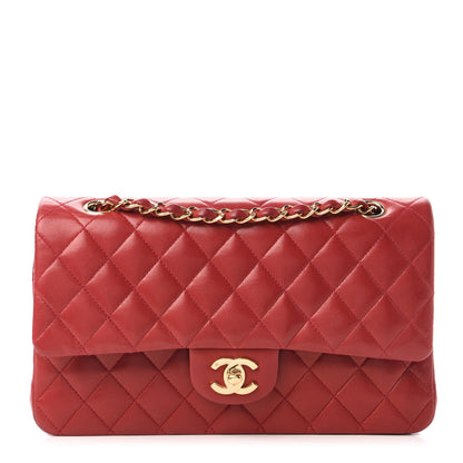 Chanel Lambskin Quilted Medium Double Flap Red 1 of 12