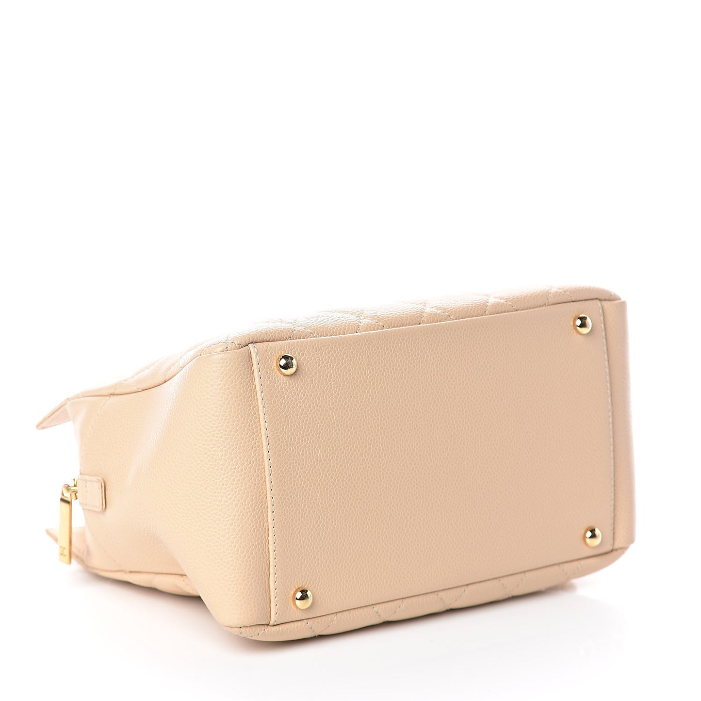 Caviar Quilted Petit Timeless Tote PTT Beige
