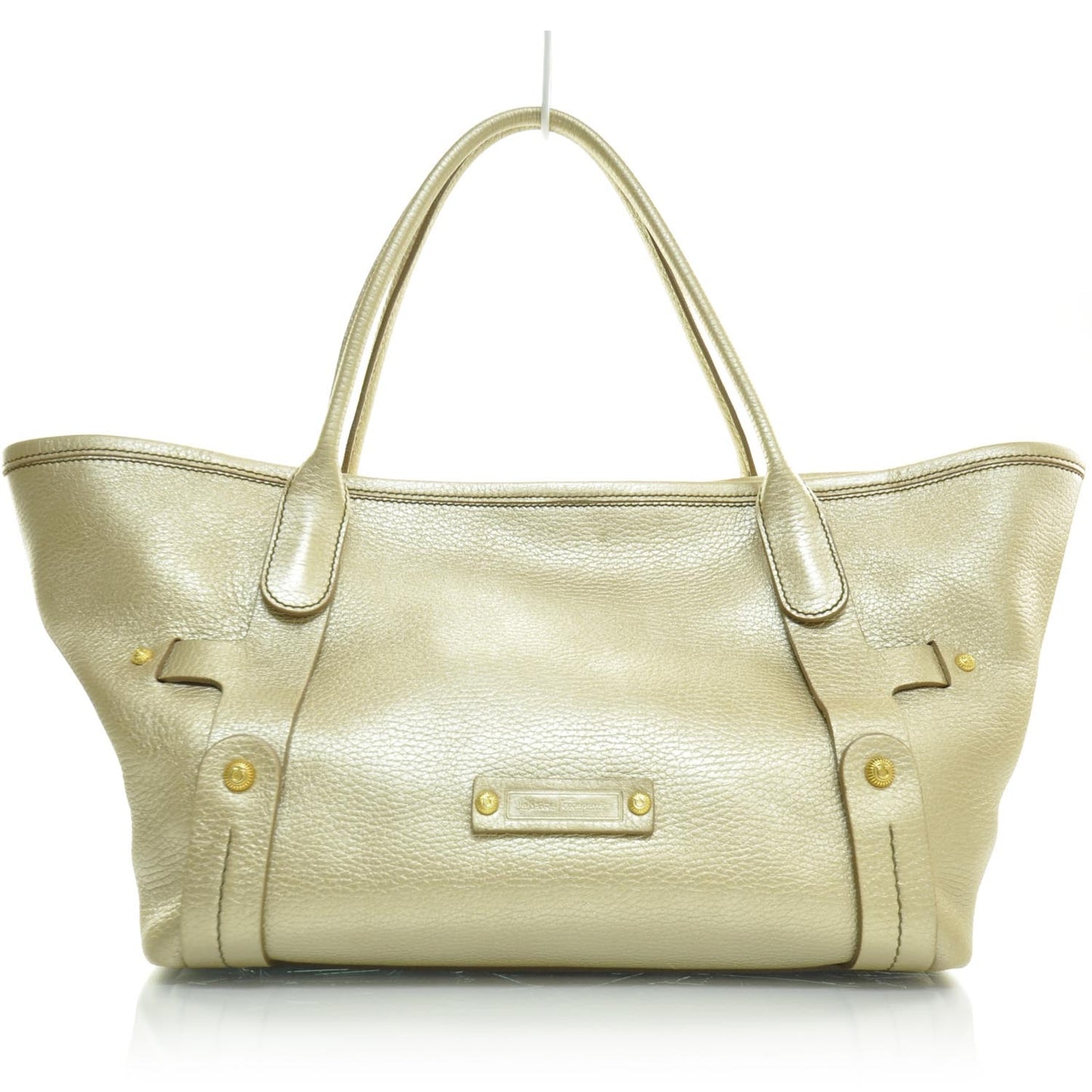 SALVATOREFERRAGAMOLeatherShopperToteGold