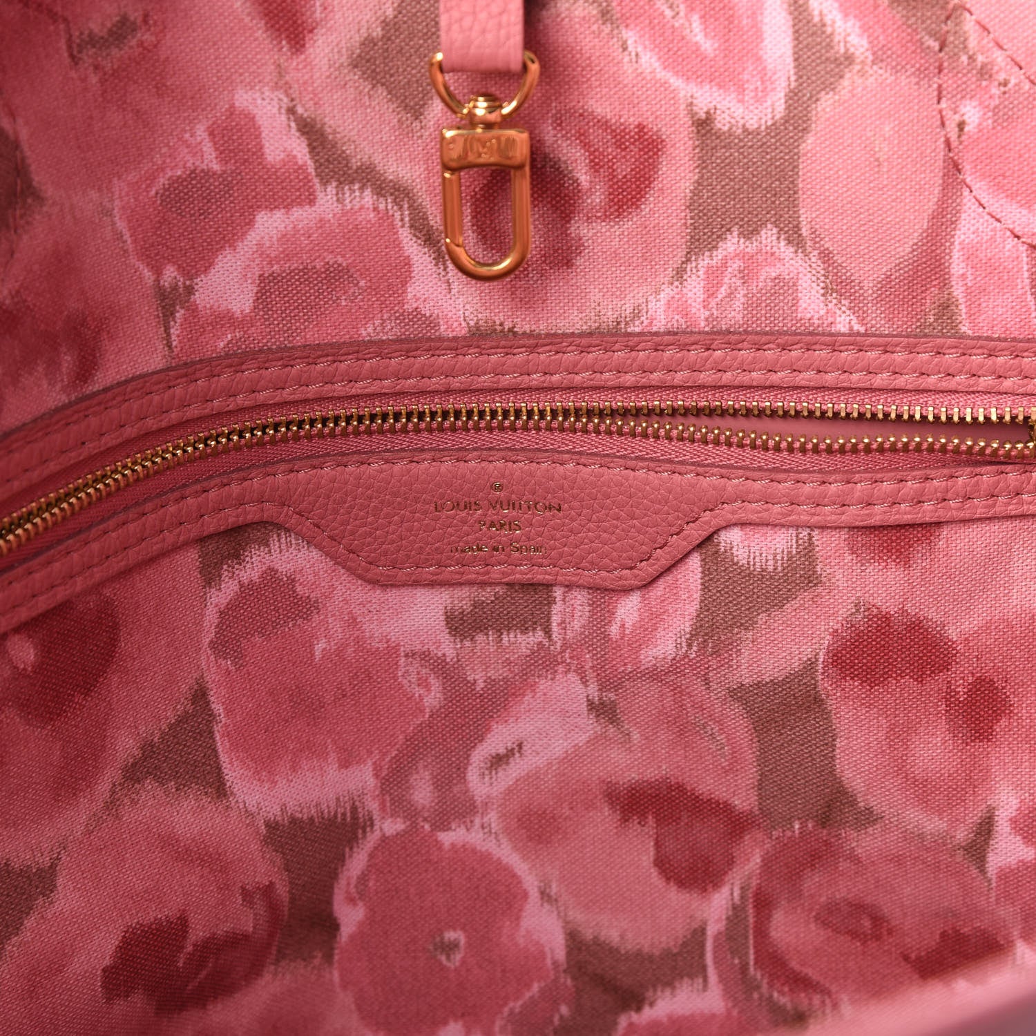 Louis Vuitton Monogram Articles de Voyage Ikat Neverfull MM Rose Velours 9 of 11