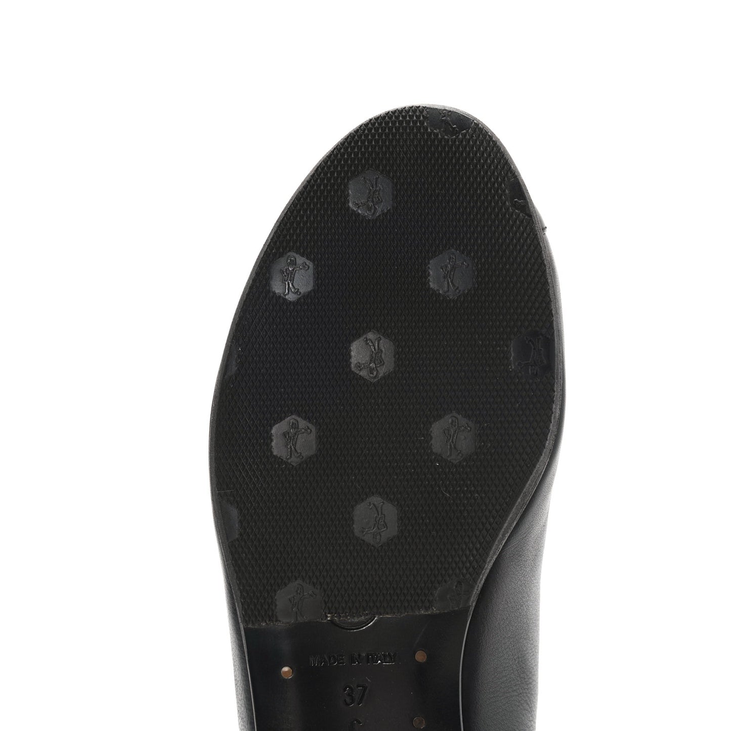 Lambskin Camellia Ballerina Flats 37 Black