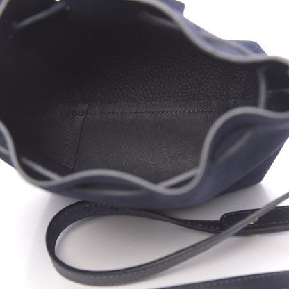 Mansur Gavriel Suede Mini Mini Bucket Bag Blu 5 of 9