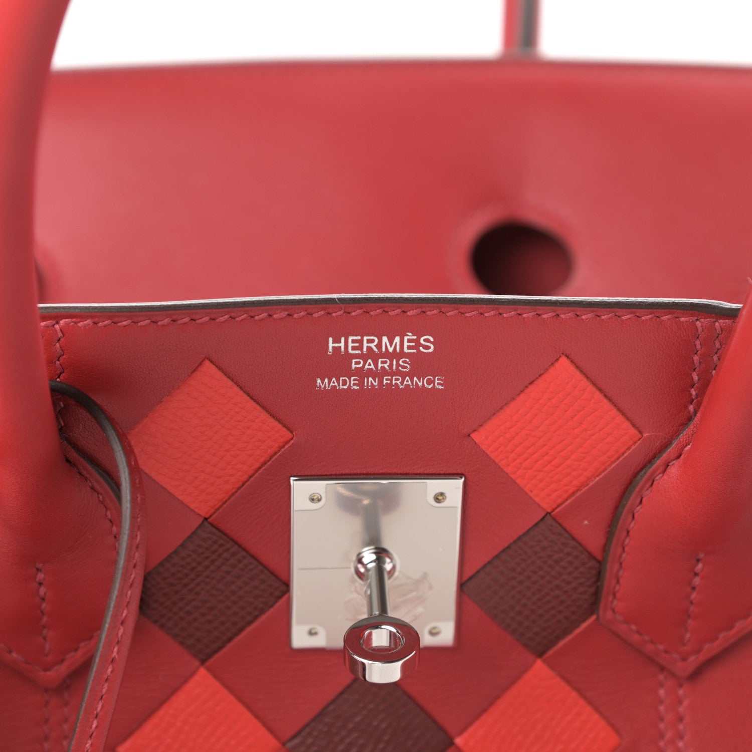 Hermes Swift Epsom Tressage Birkin 35 Rouge Piment Rouge De Coeur Rouge H 6 of 11
