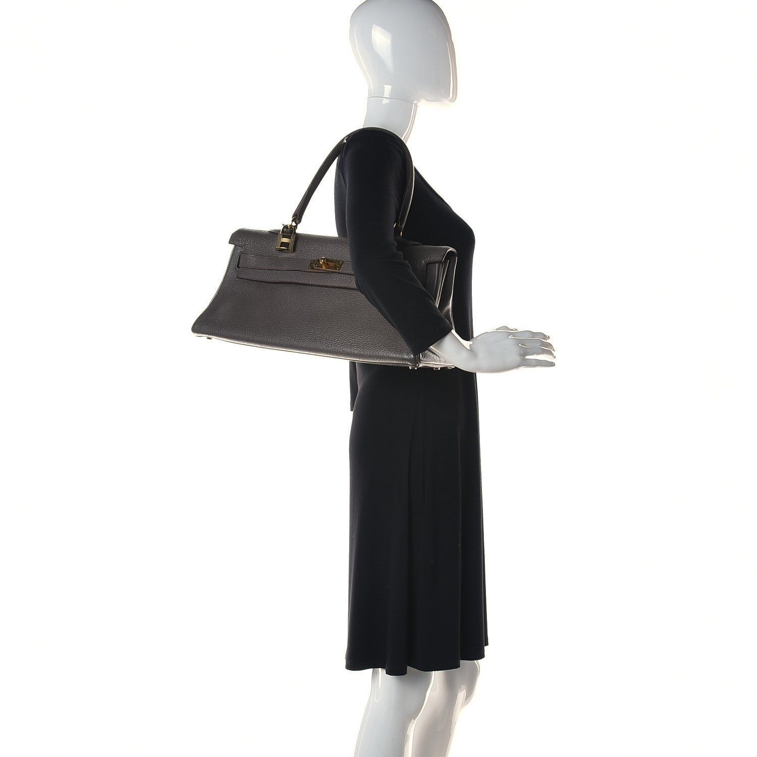 Hermes Togo Shoulder Kelly 40 Etain 2 of 9