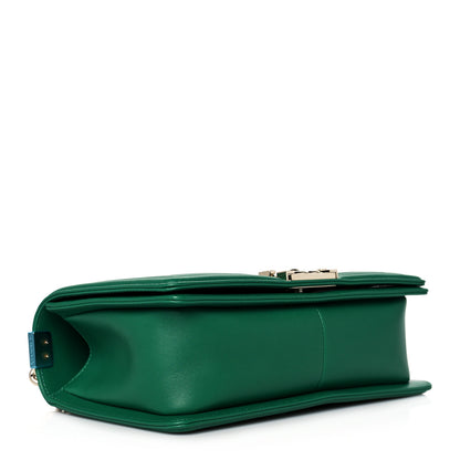 Chanel Lambskin Quilted Medium Boy Flap Green 4 of 11