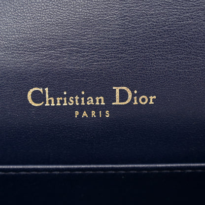Christian Dior Lambskin Cannage Lady Dior Pouch Navy 9 of 13
