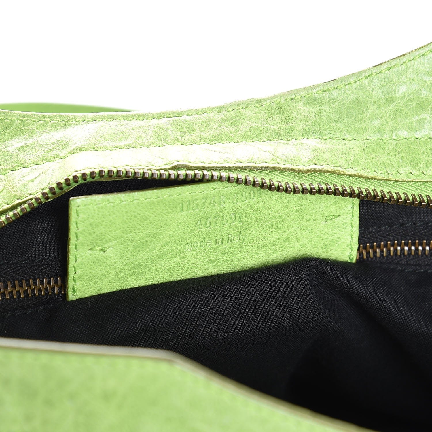 Balenciaga Agneau Classic Hardware City Lime Green 7 of 9
